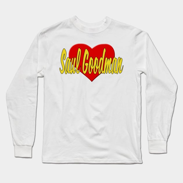 Heart Saul Goodman Long Sleeve T-Shirt by snknjak